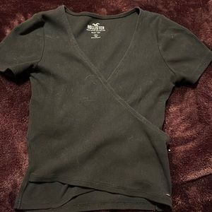 black cropped baby tee